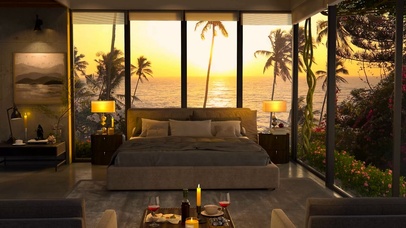 夏日傍晚海景房