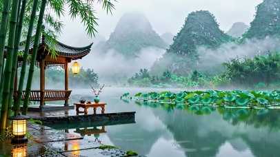 雨竹荷亭茶台