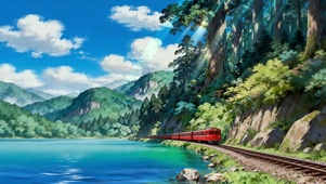 青岸山林湖畔