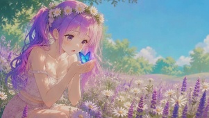 少女与蝴蝶