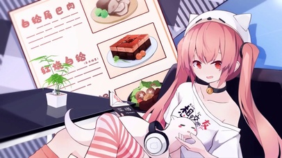 可爱萌萌双马尾少女