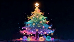 七彩圣诞树