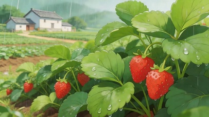 雨天草莓树