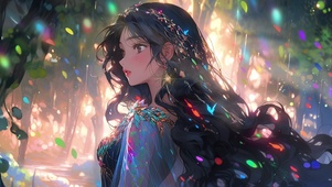 黑发少女