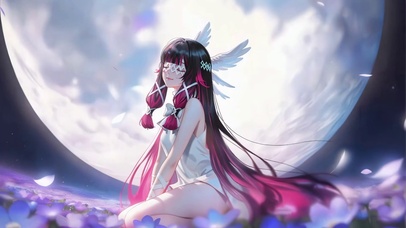 月夜花海哥伦比娅