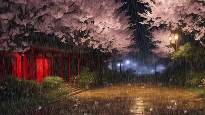 4K 樱花树下