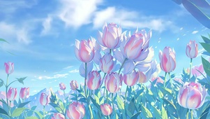 粉色花丛
