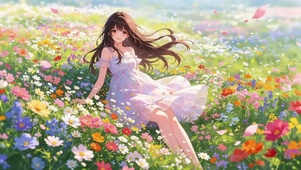 花海中