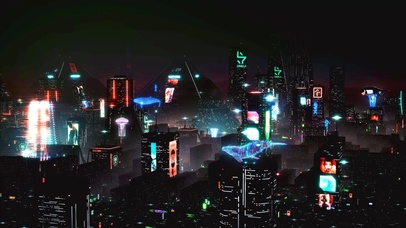 未来科技赛博夜城