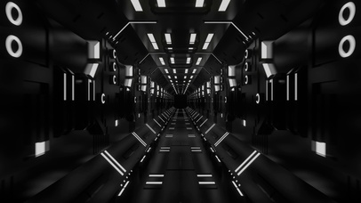 黑色科幻隧道(双端)