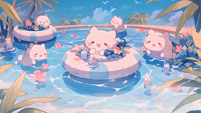 猫咪的海岛假日