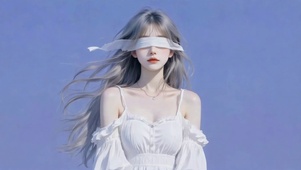 清纯蒙眼美女