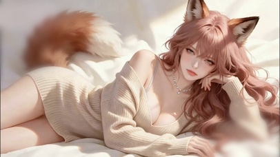 柔和狐耳少女
