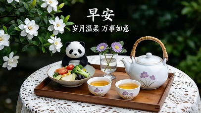 栀子清茶早安