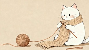 织毛线猫咪