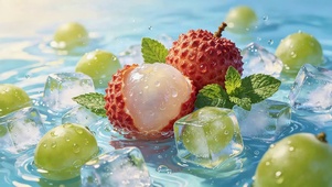 水面葡萄荔枝