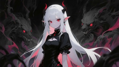 白毛魔女的凝视