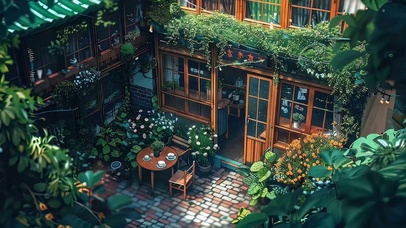 护眼绿景树木