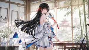 窗边国风女孩.千咲