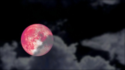 4K超美血红月亮