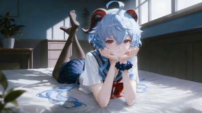 可爱呆呆的女孩