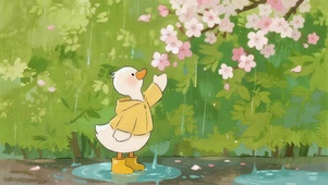 雨天小鸭子