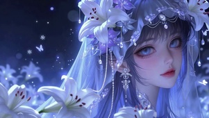 蓝调梦幻百合美女