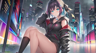 赛博街道都市少女