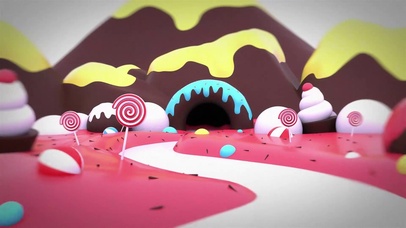 卡通三维儿童糖果世界