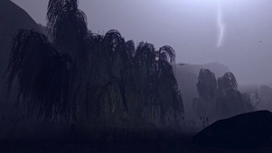 自然环境雷雨夜