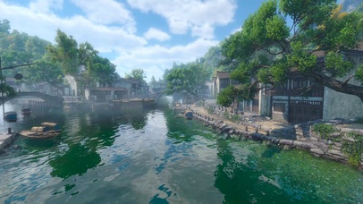 古风江南水乡小镇