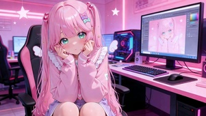 粉系电竞少女