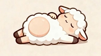 躺平绵羊带鱼屏