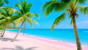 美丽治愈大海沙滩