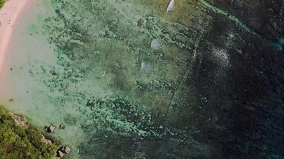 4K 航拍唯美海滩