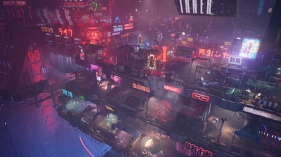 赛博朋克城市风光