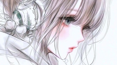 清风素描少女