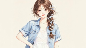 花饰少女
