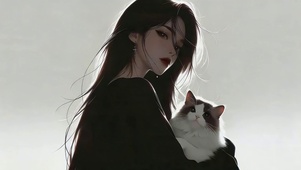 御姐和猫咪