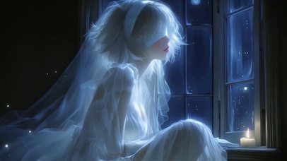 夜色治愈月光少女