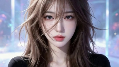 清纯长发女孩