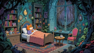 【雨景】喵博士的森林小屋