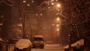 室外大雪车路