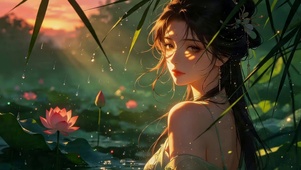 治愈荷塘女孩