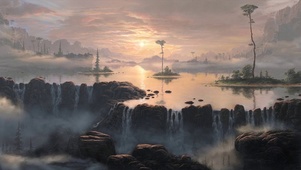 山水画美景