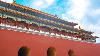 8K北京地标城楼蓝天