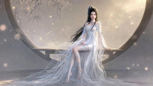 古风仙气白衣美人