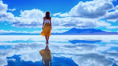 清新护眼海天一色