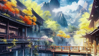 古风插画游戏场景