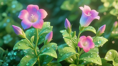 晨露风铃花